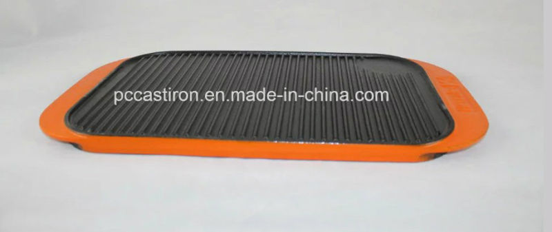 FDA Cast Iron Griddle Plate with Enaml Handle