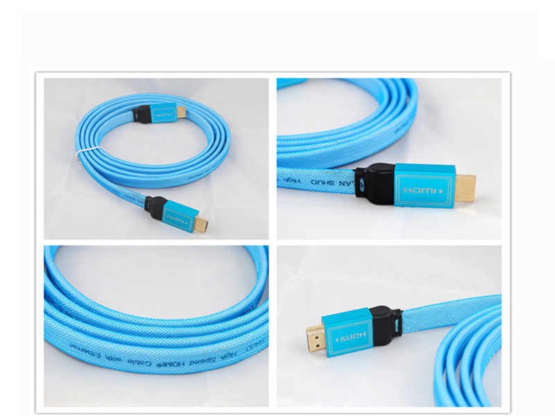 High Quality 2.0V Am/Am Flat Nylon HDMI Cable for HDTV