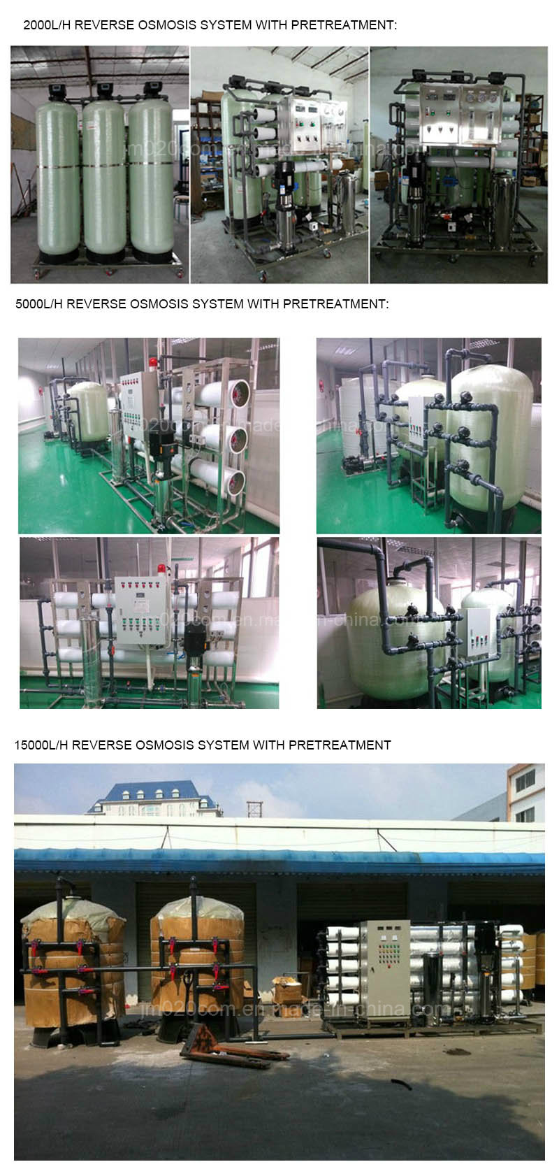 3000L/H Reverse Osmosis System Industrial Water Purifier with Ultraviolet Sterilization