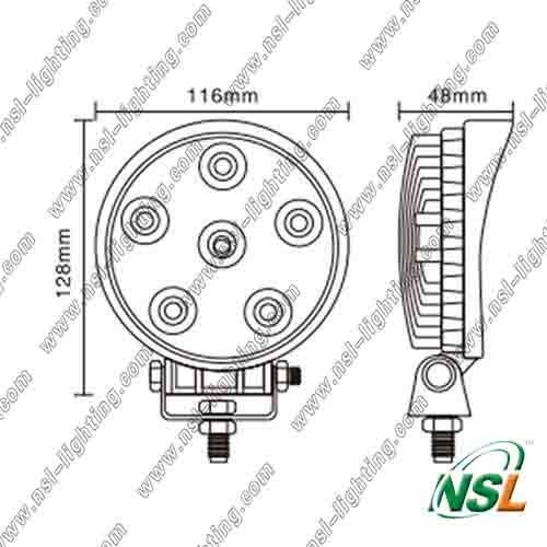 6PCS*3W LED Work Light, Epsitar LED Work Light, 1530lm LED Work Light for Trucks