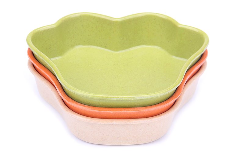 Dog Bowl Bamboo Fiber Steel Ceramic Pet Bowl