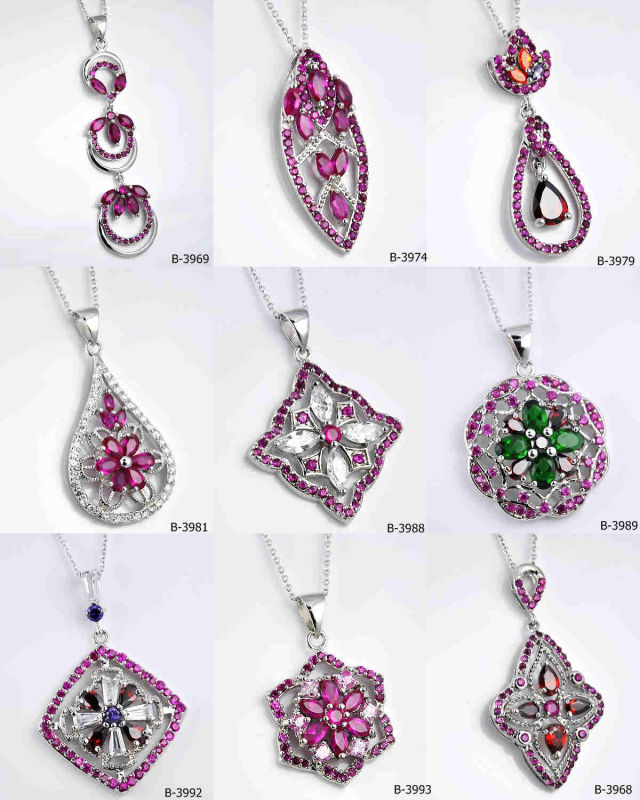 Fashion Jewelry 925 Sterling Silver Ethnologic Pendant (B-3984, B-3964, B-3959, B-3956, B-3955, B-3952)