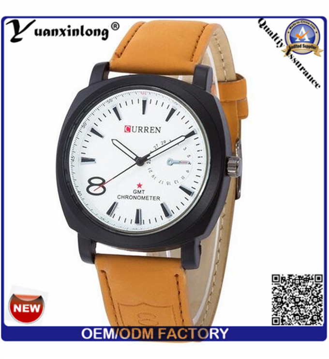 Yxl-691 New Curren 8139 Quartz Business Men's Watches Fashion Military Army Vogue Wrist Watch. High Quality Man Vogue Watch