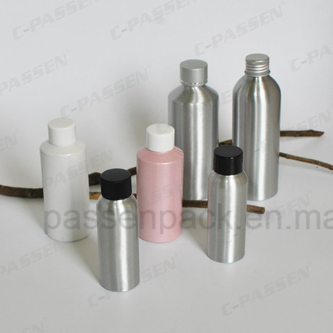 White Aluminum Powder Bottle with Aluminum Sifter Top