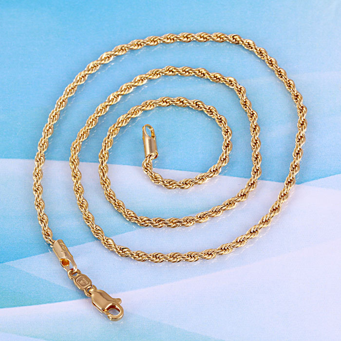 Fashion Gold Cable Necklace