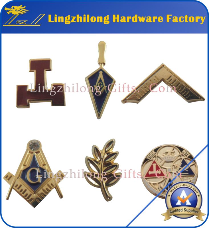 Instock Wholesale Free Mold Masonic Pin