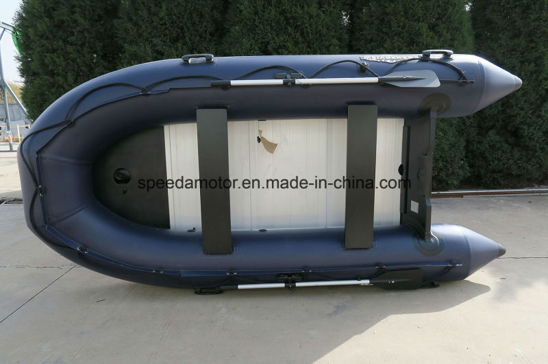 PVC Hull Material High Speed Aluminum Floor Inflatable Boat