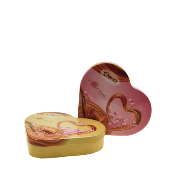 Dove Chocolate Package Tin Container with Heart Shaped for Lovers Tin Contanier