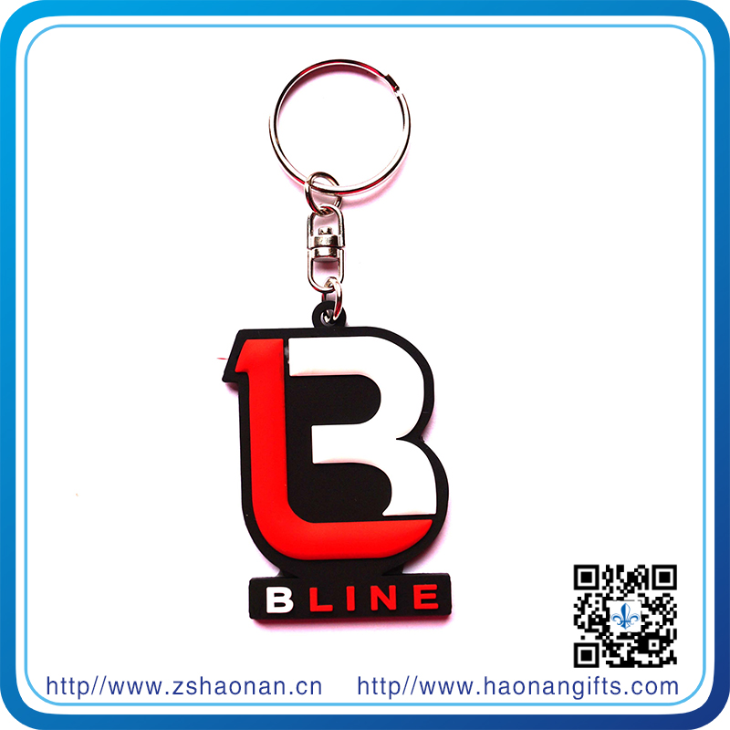 Wholesale PVC Logo with Funny Logo Keychain for Promotional