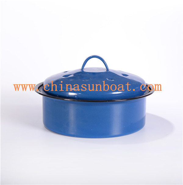 Sunboat 3qt Enamel Stock Pot Enamel Cookware/ Kitchenware/Cookware