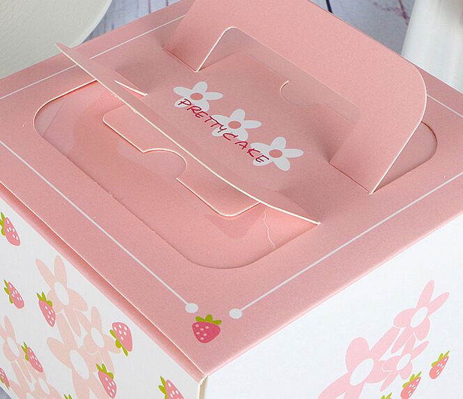 Window Cake Box Paper Custom Design Cake Boxes