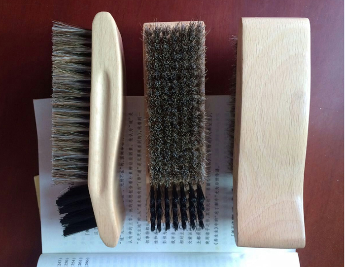 Curve Style Pure Horse Hair Shoe Brush (YY-485)