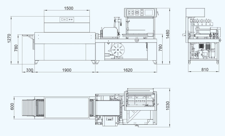 Automatic Side Thermal Contraction Wrap Machine