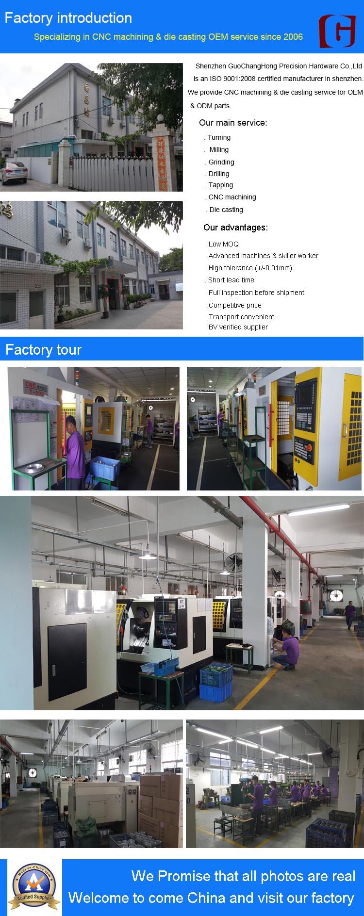 OEM / ODM Brass CNC Machining/Turning/Milling Supplier in China