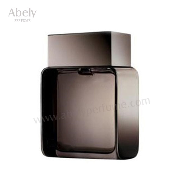 3.4fl. Oz Cool Black Glass Perfume Bottle for Men