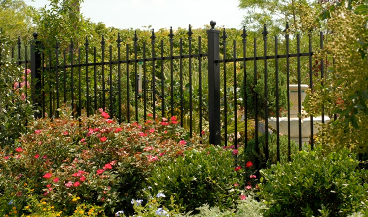 Powder Coated Decorative Spearhead Security Garden Fence