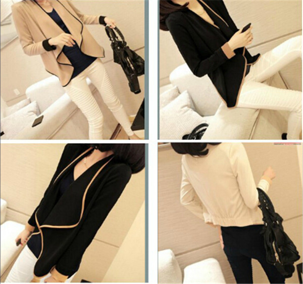 Fashion Women Knitted OEM Order Black Cardigan (66170)