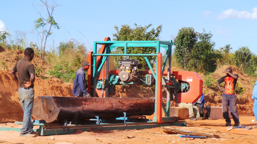 Portable Horizontal Band Sawmill Machine