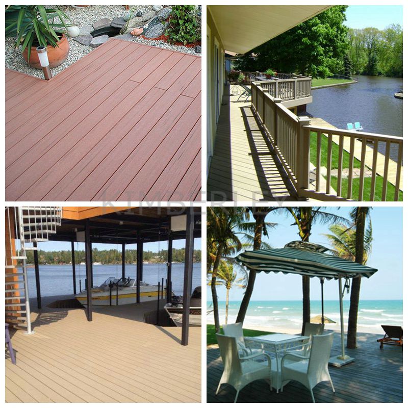 Grooved Solid WPC Waterproof Decking Laminate Flooring