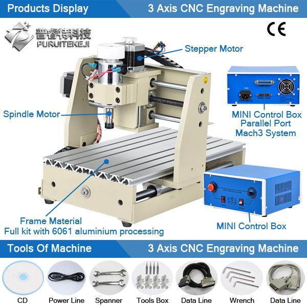 CNC Engraving Machine 3 Axis Mini CNC Router for Wood Processing