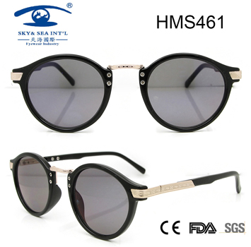 Shiny Style Round Acetate Sunglasses (HMS461)