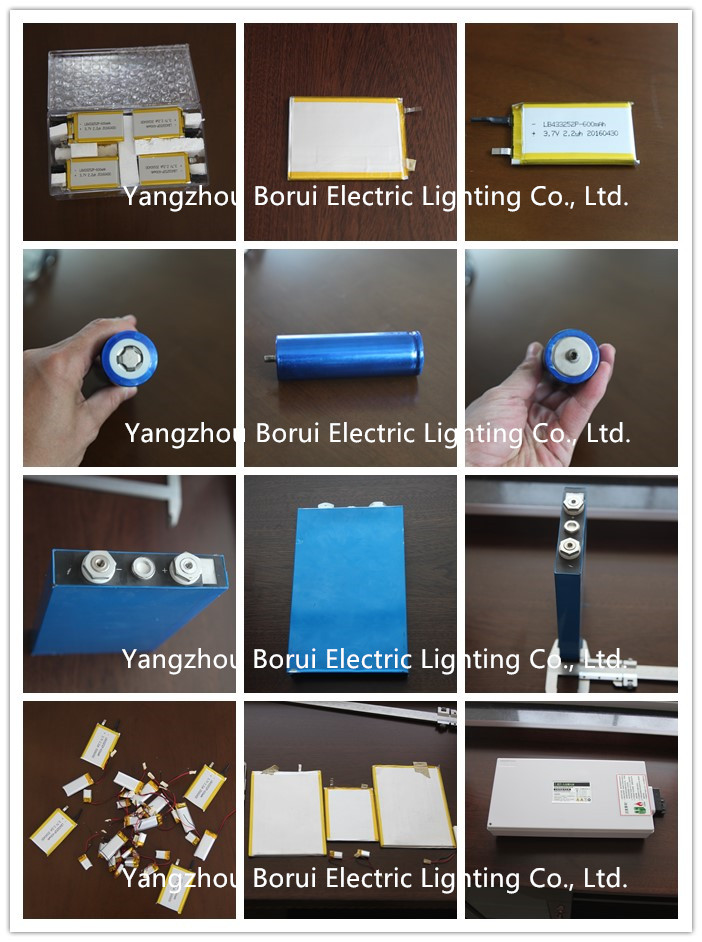 3.7V 600mAh Li-Polymer Battery for Lighting Pole/ Electric Bus/ Phone