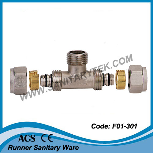 Brass Manifold with Connections for Multilayer Pex/Al/Pex Pipes (f01-743)