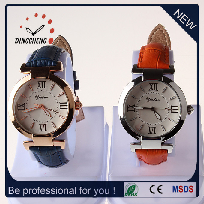 2016 High Quality Wristwatch Leather Bracelet Ladies Watch Quartz Watch (DC-1372)