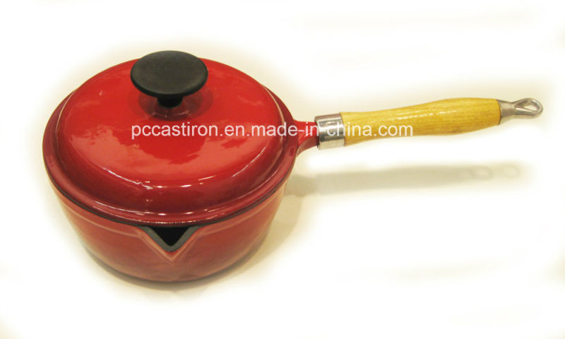 2qt Enamel Cast Iron Saucepan Dia 19cm