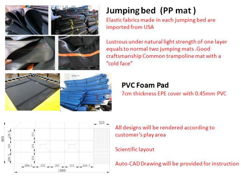 Customized Made Jump Indoor Trampoline for Kids