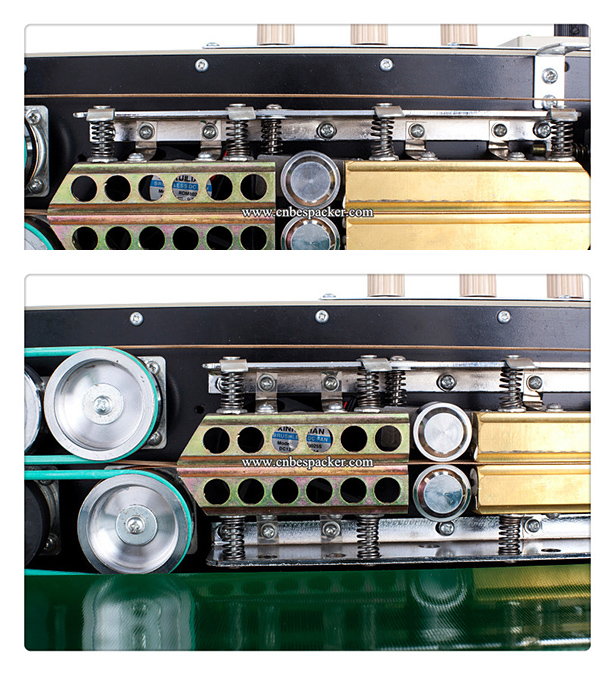 Continuous Plastic Sealer with Solid-Ink Coding and Counter