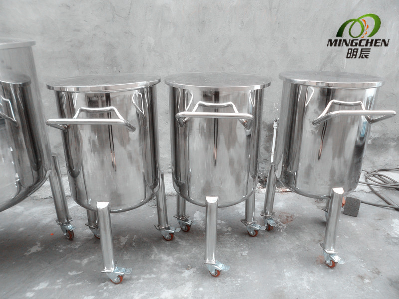 New! 100L-20000L Stainless Steel Storage Tank with Movable Casters