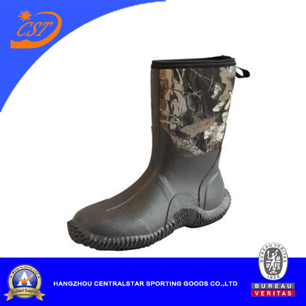 Popular Neoprene Camo Rubber Boots (80406)