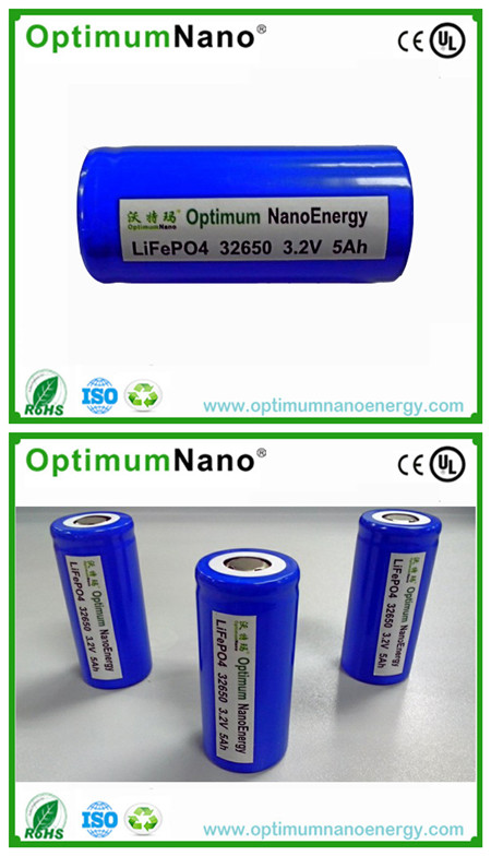 3.2V 5ah LiFePO4 32650 Single Cell Rechargeable Battery