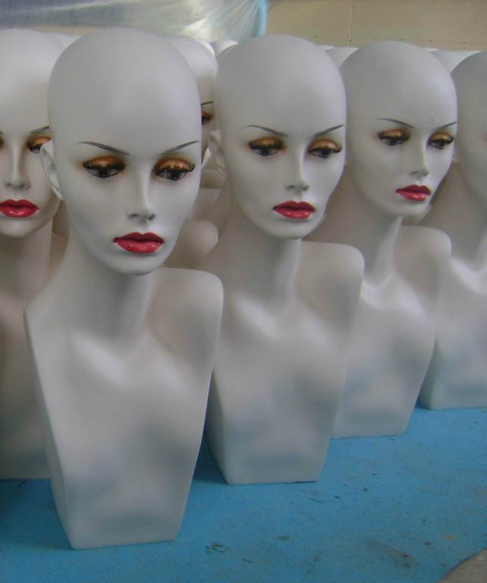 Fiberglass Mannequin Head GRP Wig Mannequin Head Display Mannequin Head