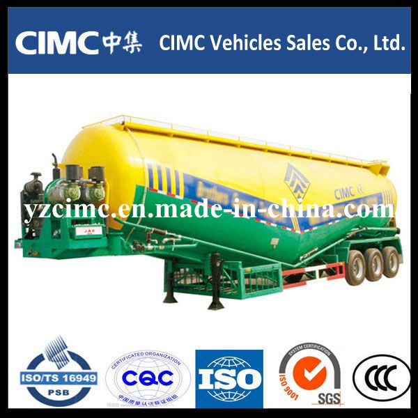 Cimc New 45cbm Tri Axle Bulk Cement Tank Trailer