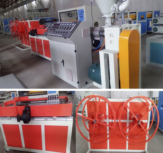 PE Single Wall Corrugated Plastic Pipe Extrusion Production Line