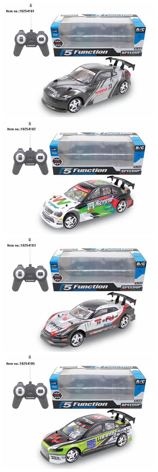 5 Channel Remote Control Car Toys with Changer Battery (1: 14)