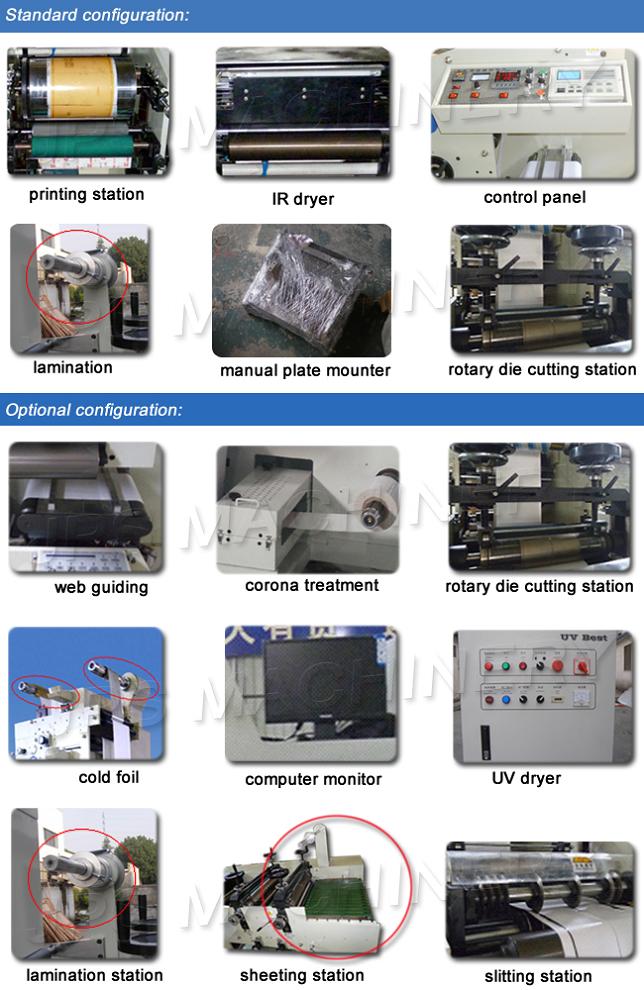 Automatic Flexographic Flexo Label Printing Machine (Printer Machine)