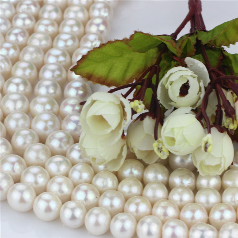 Fresh Water Pearl Strand AA- 12mm Edison White Loose Pearl Strand