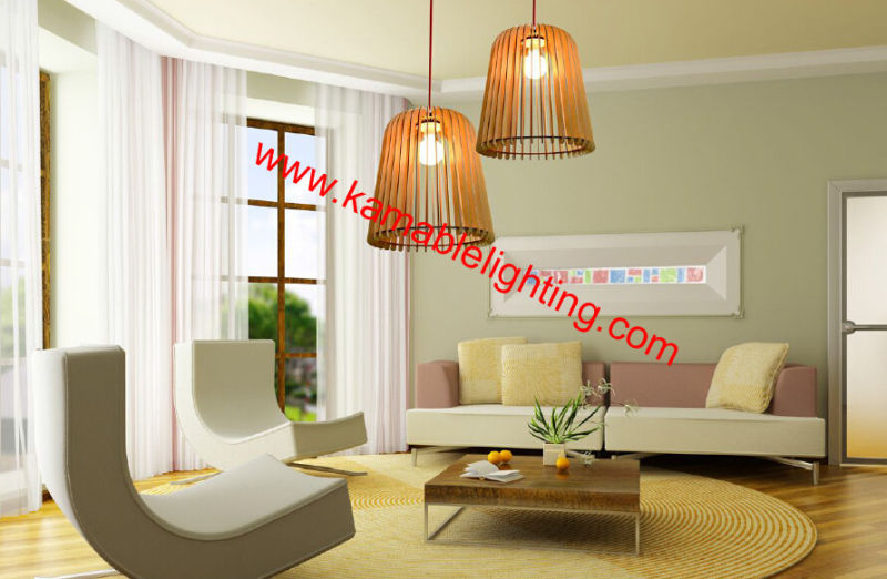 LED Wood Pendant Lighting (KAM-BD-L)