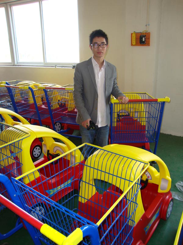 Shopping Mall Kids Trolley with Children Toy Car