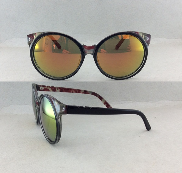 Fashionable Spectacles Style Metal Sunglasses P09006