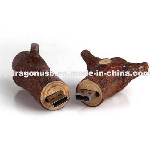 Eco-Friendly Natural Wood Branch USB Flash Drive (JW149)