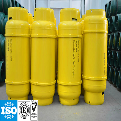 840L 573kg Steel Welding Refillable Gas Cylinder for Liquified Chlorine