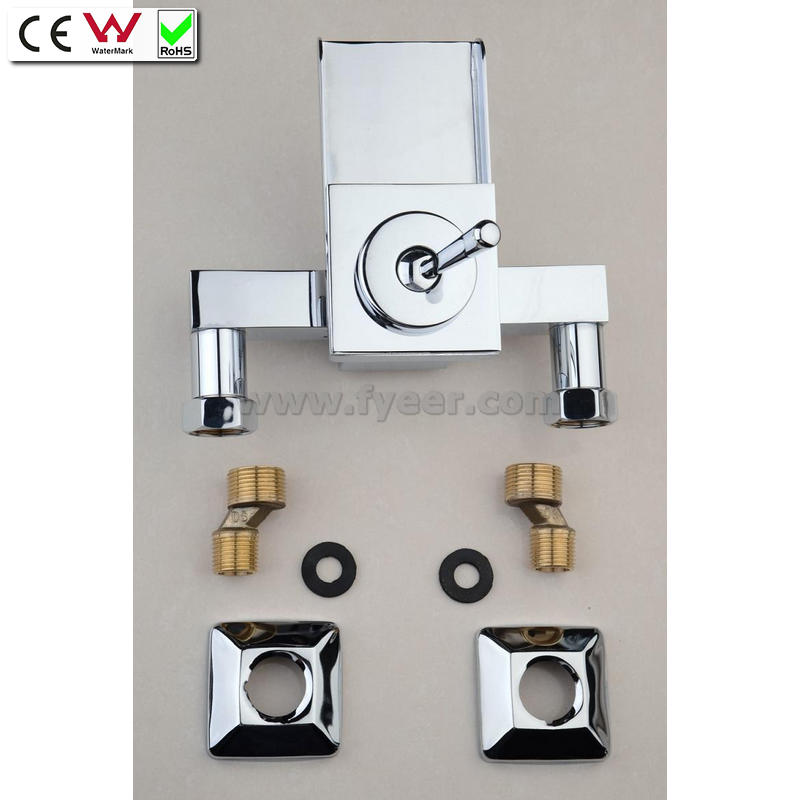 Single Level Handle Wall Mounted Waterfall Brass Bath Faucet (QH0510-1W)