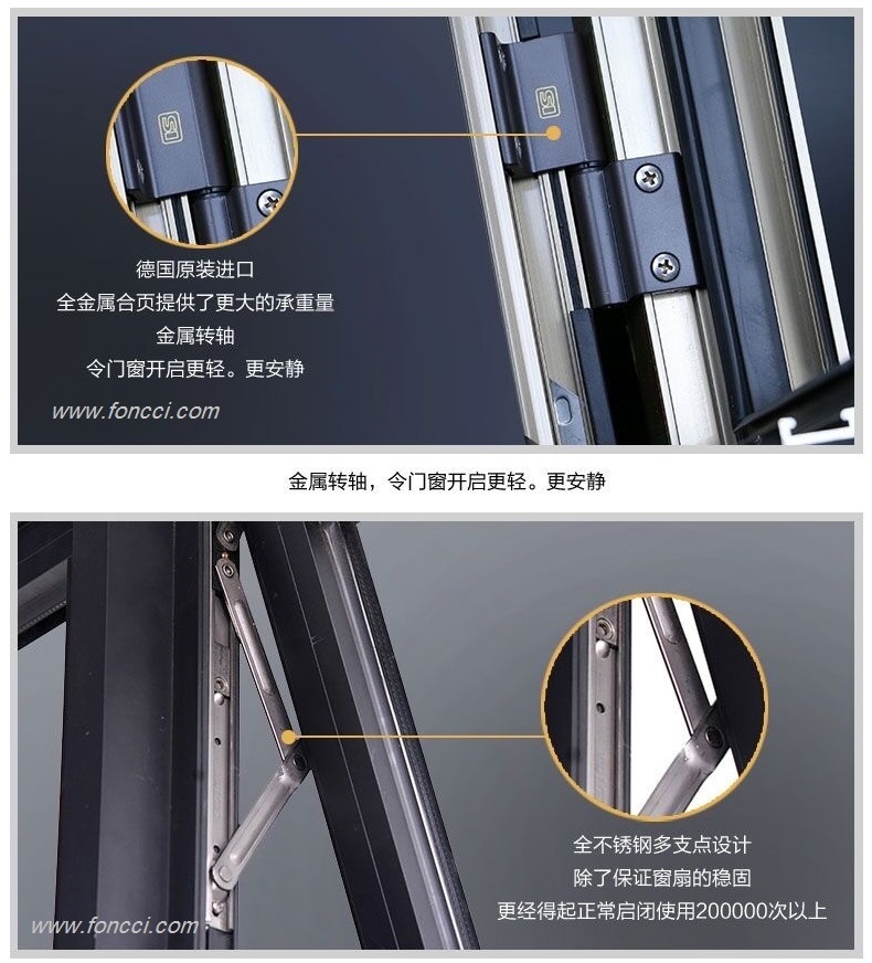 Hurricane Impacted Double Laminated Glass Aluminium Windows and Doors