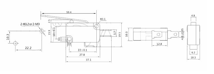 12V Micro Switch Switch Electrical Switch