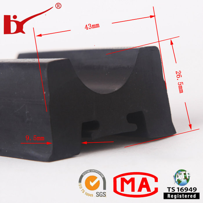 Car Accessory Extruded Rubber Strips for Door and Window