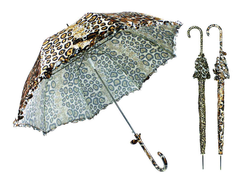 High Quality Animal Skin Print Windproof Umbrella (YS23083915R)